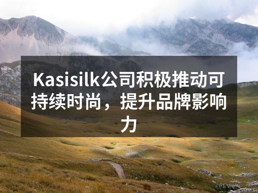 Kasisilk推出的新款环保箱包